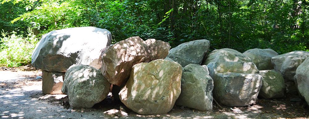 a group of large rocks