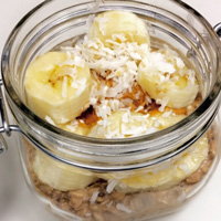 photo of overnight chia oats