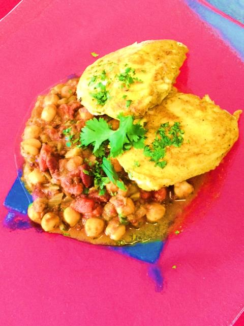 photo of moroccan chicken chickpea lentil stew