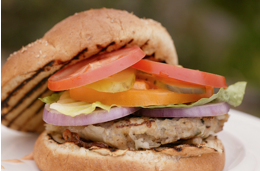 photo of turkey burger