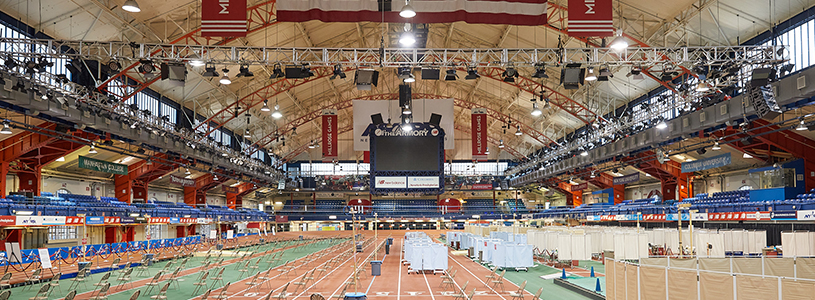 a large empty arena