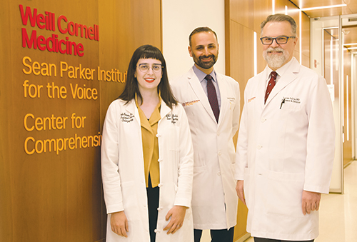 Dr. Anaïs Rameau, Dr. Babak Sadoughi, and Dr. Lucian Sulica