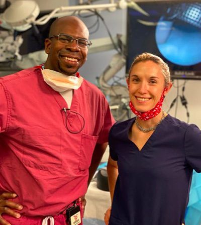 image of Dr. Thomas Imahiyerobo and Dr. Caitlin Hoffman