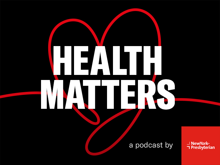 Health Matters text with line art of heart in background